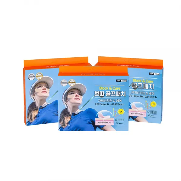 블록앤케어 쁘띠 골프패치 5매입, 3박스