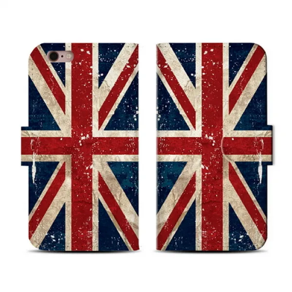  바보사랑 아이폰7플러스_지갑다이어리케이스_유니온잭 Grunge Flag