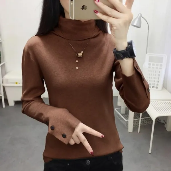 네츄럴비 바른몰 여성 터틀넥 니트