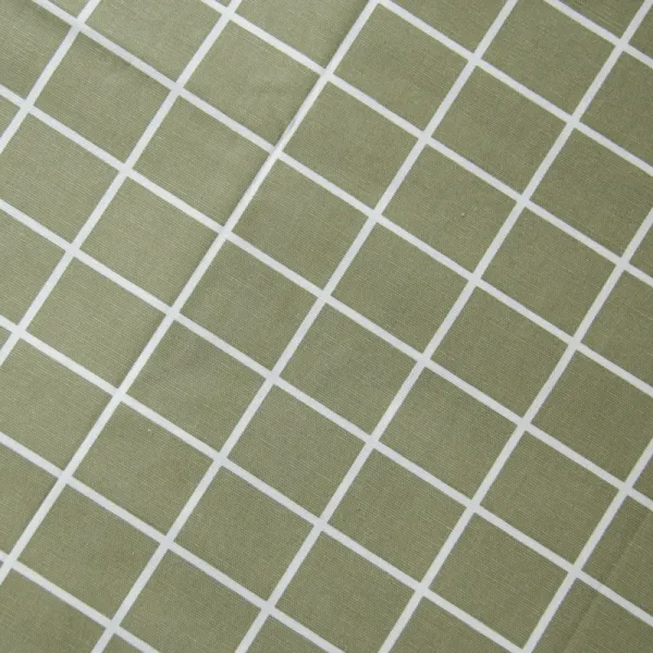 스트라이프 단가라 체크 지중해 광폭 순면 코튼 캔버스 사계절 무명천 침대시트 커튼 원단 맟춤제작 가득 차다 테 연두색의