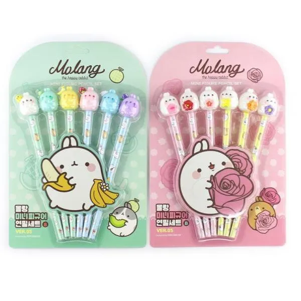 5개 문구세트 학용품세트 Iw 연필 몰랑 피큐어 랜덤혼합