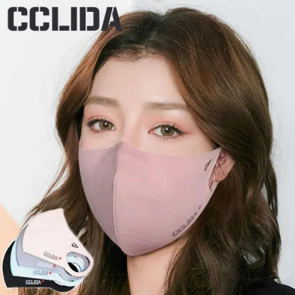1+1빨아쓰는 패션마스크 여드름 습진방지 마스크 연예인마스크 운동마스크 기능성 컬러마스크, 일체형L, 블랙+블랙
