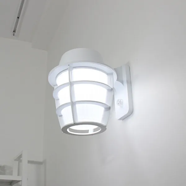 LED 15W 제이든 화이트 벽등 완벽방수 실외 지하도조명, 20개, 주광색