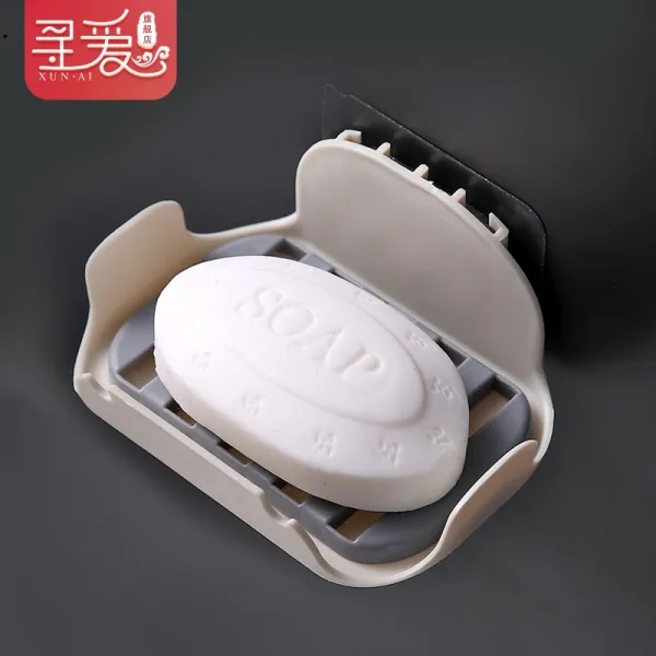 직 공비 케이스 점착메모지SSN 물빠짐 헴라인 독창적 더블레이어 비닐 플라스틱 방수 흡벽식, 그레이