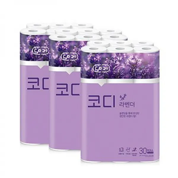 착한화장지 코디휴지 코디라벤더 착한휴지 코디화장지 1box 90롤