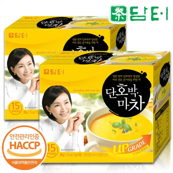 담터 단호박마차 15+15T 호박차 식사대용 단호박차, 30개, 17g