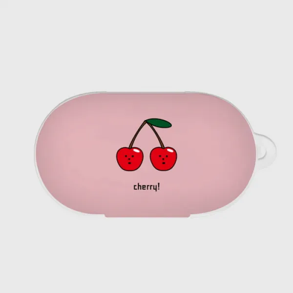 [바보사랑]cherry cherry 핑크 갤럭시 버즈케이스