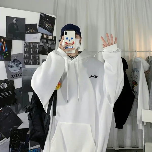 루즈핏 후드티 봄가을 계절 맨투맨 남자 트렌드 키치한 멋진 와이드 캐주얼상의 플라워 프린팅 티셔츠 3388542876