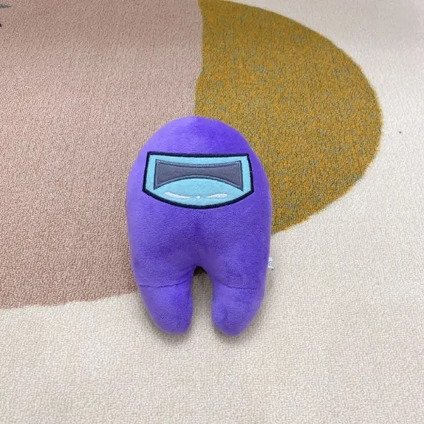 어몽어스 봉제인형 캐릭터인형 인형홀더 스마트폰 핸드폰 키홀더 열쇠고리 소형 중형 대형 미니 among us 3D, 노고글 퍼플, 스몰 20cm 쿠션cm