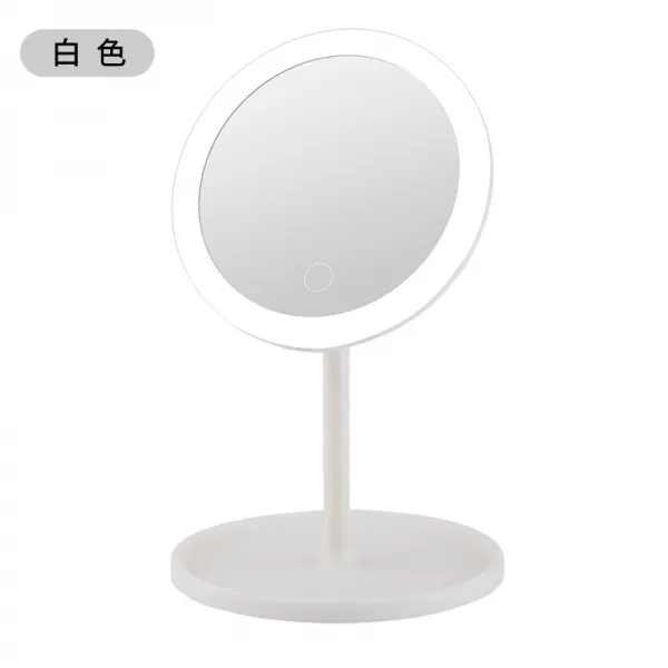 LED 라이트 유럽 화장 거울 탁상용 접이식 화장 거울 LED 구성하다 광학 데스, 상세내용참조