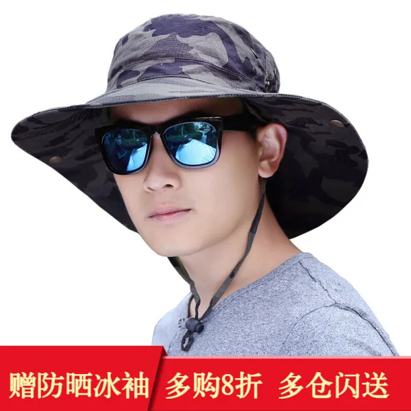 희다 상품 데님 햇빛 가리개 모자 남녀 어부 낚시모자 번개 차양 모자의 짙은 테두리 태양모 미로 군색하면 56~62CM 머리 둘레에 적, 단일상품