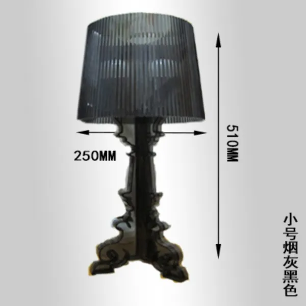 카르텔 부지 스테인글라스 크리스탈 아크릴 조명 수면등 무드등 LED 침대, 흑색  25 x 51cm