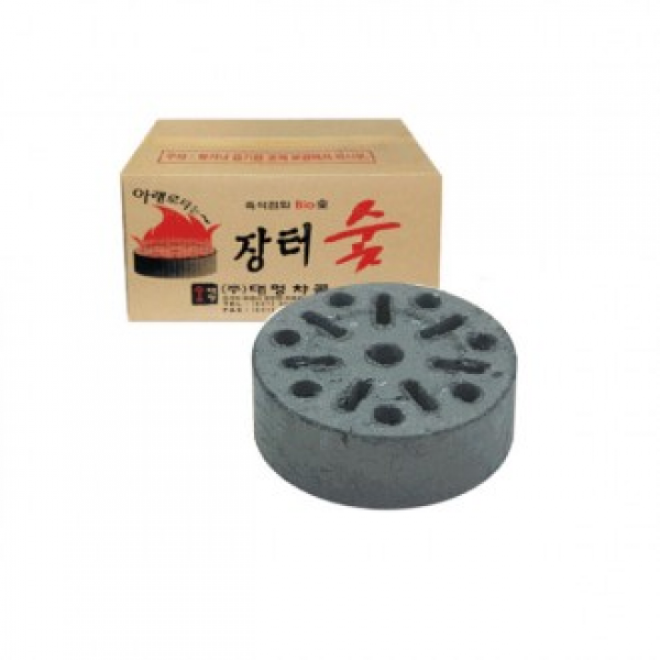 [슬기로운 캠핑생활]장터숯 1P-H/석쇠/화로/번개탄/구공탄/연탄/숯, 단품