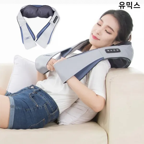 유믹스 어깨안마기 티피오스 휴모아 온열마사지 부드러운 메쉬커버 어깨 목 팔 윗배 아랫배 허리 엉덩이 허벅지 종아리 마사지기, HUMOA 어깨안마기