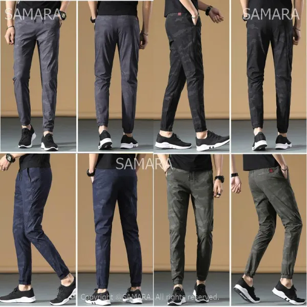 Qterra 특허브랜드 얇은 쿨링 여름 아이스 바지 스판 남자 캐주얼 팬츠