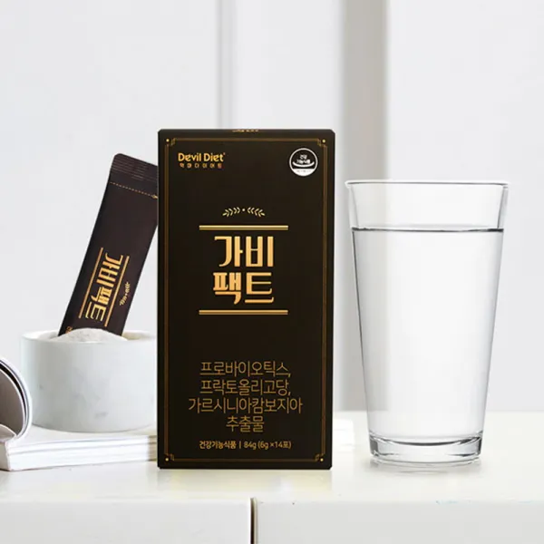 악마다이어트 가비팩트 식전다이어트 가르시니아 프로바이오틱스 프락토올리고당 Hca 14포 6g