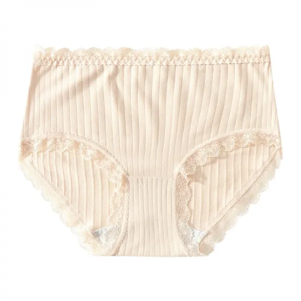 여성 순면 코튼 항균 밑구멍 배기 헴라인 미디웨스트 레이스 빅사이즈 힙랩 소녀 소프트 경량 삼각팬티