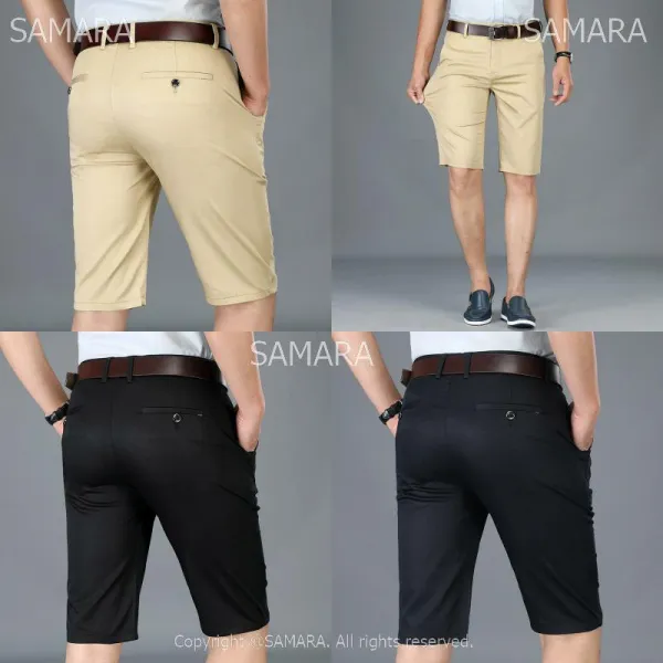 Qterra 특허브랜드 남성 아빠 얇은 슬림 반바지 캐주얼 반바지 팬츠 중년