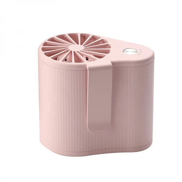 더위를 식히다 신기 Usb 주머니 냉풍기 커프스 쿨 허리춤을 추다 사파리 운동 소형 벚꽃 핑크 9*8.6 *6.7cm