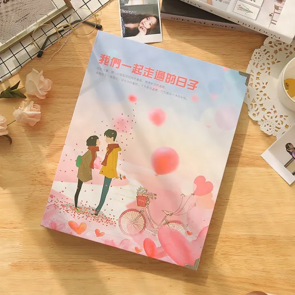 접착식앨범 기념책 기차 어음 모으기 부착식 커플용품 비행기표, T11-지나가던 날(승차권/영화관 표 160장작+항공권/입장권 60장작+5inch사진 16