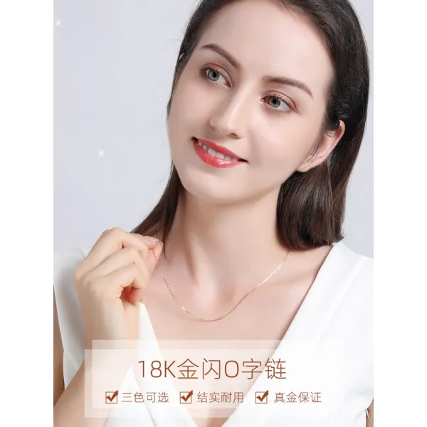 흐리멍덩함 오래 된 사당 원컨대 18 K 여성 AU750 황금 로즈 복권 당첨금 화이트골드 O리터링 소박 스웨터