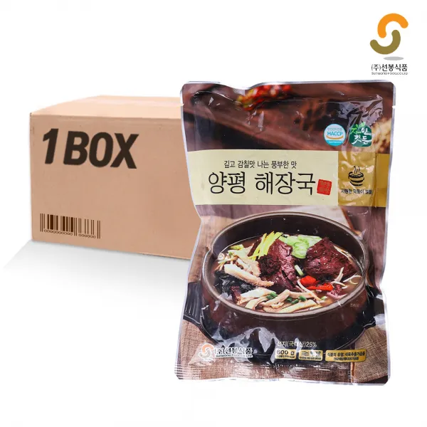 선봉식품 자연깃든 양평 해장국 600g 25개입 박스 식품 > 냉장/냉동식품 냉장냉동 간편조리 국/찌개/탕 즉석국, 1