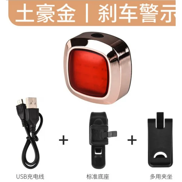 라우렌 이지웨이카드리더기 매복자 USB 충전 브레이크 감응 라이딩 엄밀함 방수 경고, 토호 골드 브레이크 경고 타입