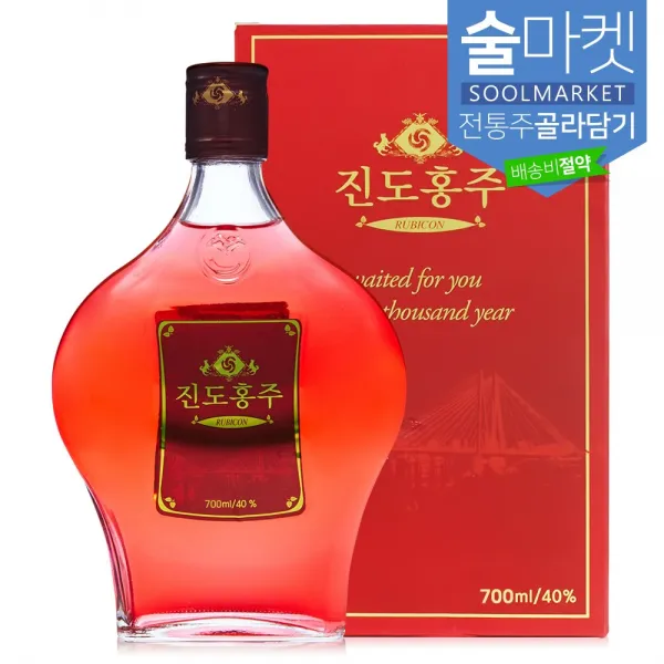 술마켓 200여종 유명 전통주 내맘대로 골라 담기 합배송 1병 진도 홍주 루비콘 40도 700ml