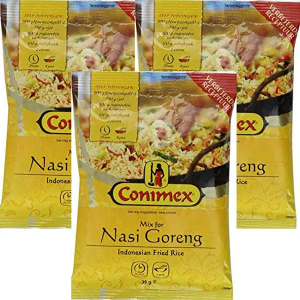 3-Pack Conimex Nasi Goreng Mix - (3-Packs) - Indonesian Fried Rice Seasoning Mix Dutch Holland Imp, 1