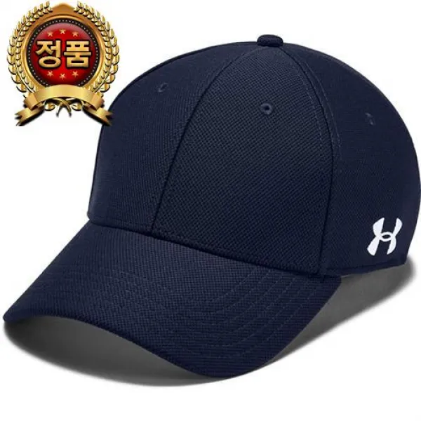 언더아머 남성 블랭크 블리즈 캡 모자 측면 로고 미드나이트 네이비 /화이트　　　상품코드: 882p