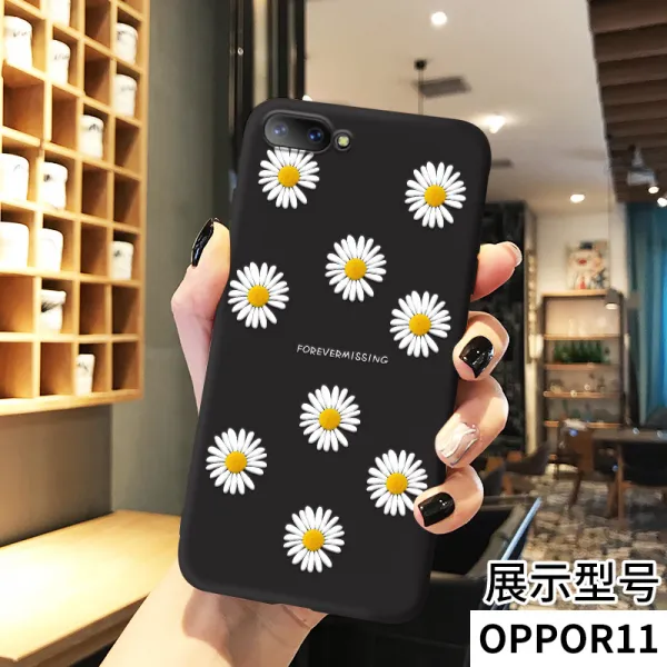 OPPOR11 핸드폰케이스 R11S 애니메이션 같은스타일 소국 꽃 R11PLUS 보호케이스 R11SPLUS 풀팩토리 실리콘