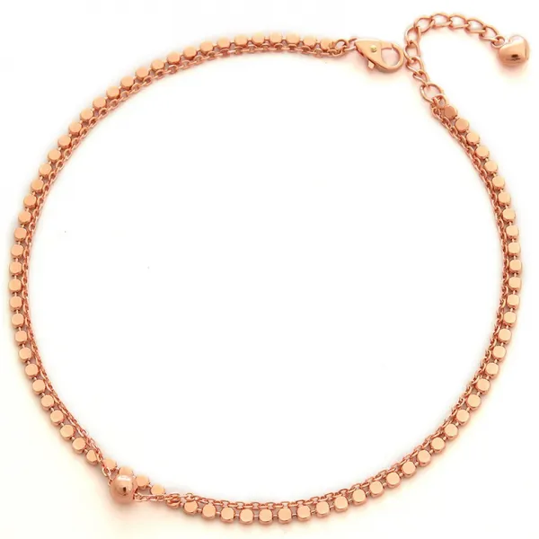 로미오골드 14K 18K 두줄 발찌 ank092