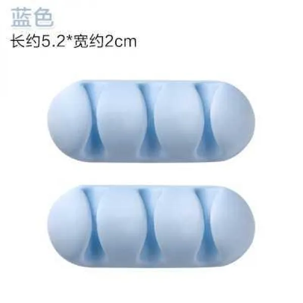 쥬킴쇼핑몰 고정기 카드 도량 실링 머신 String Fastener 케이블 망선 책상위정리 접착 클램프 타바스블루 12g 두개 룩