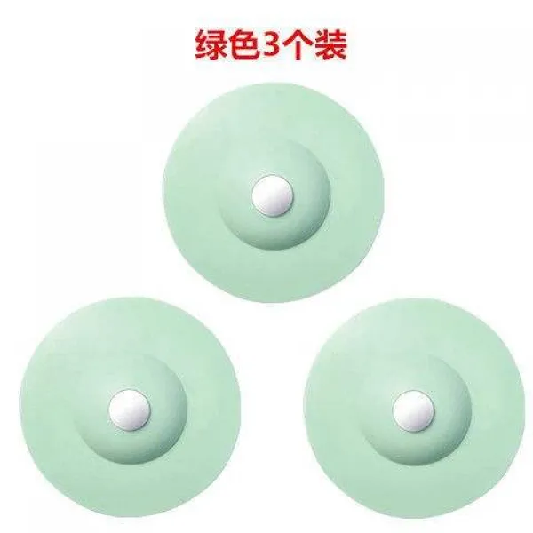 프렌드영 화장실악취제거 지루 기 뒷맛이 개운치 않다 탈취 벌레 주방 키친 밀대봉 실리콘 배수구, _그린 （3개입 ）_