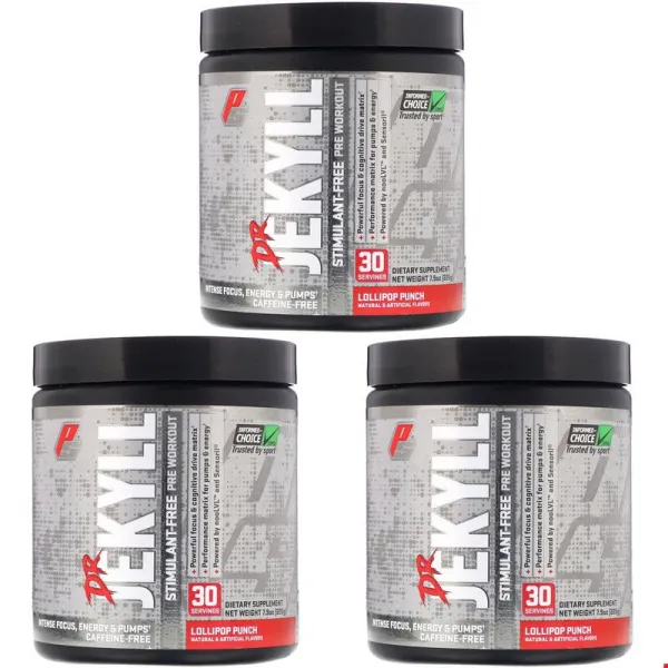 프로섭스 닥터 지킬 자극성 무첨가 준비운동 롤리팝 펀치 7.9 oz (225 g), 3개묶음, 1