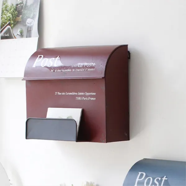 카페 꽃집 빈티지 책꽂이 우체통 소품 아이방 감성 홈 색상_블루 블루