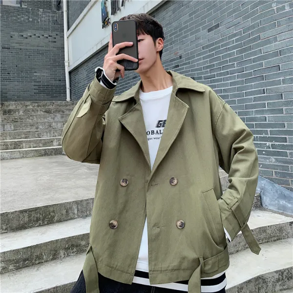 봄가을 계절 카고 자켓코트 남자 INS 와일드자켓 트렌드 메인푸시 불요불급한 물건