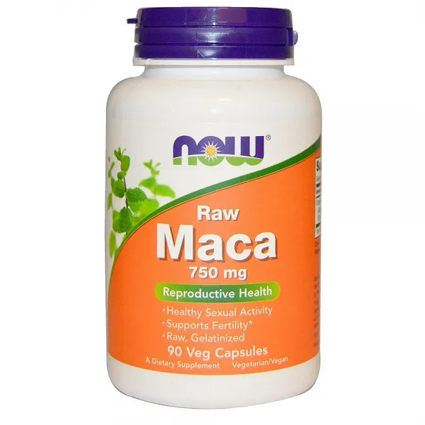 NOW Raw Maca 나우 로우 마카 750mg 6:1, 90 Vcaps 3팩, 1개, 90정