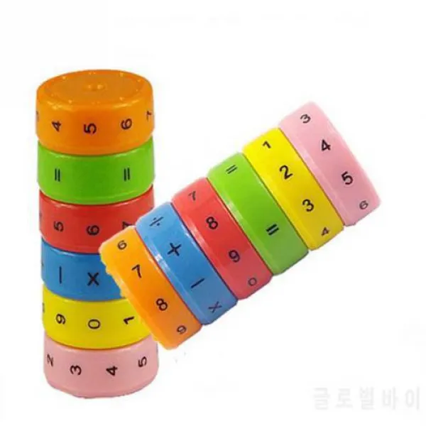 베이비 키즈 학습 발달 Versatile Plap Abacus 목조 자기 산술 학습 완구 B