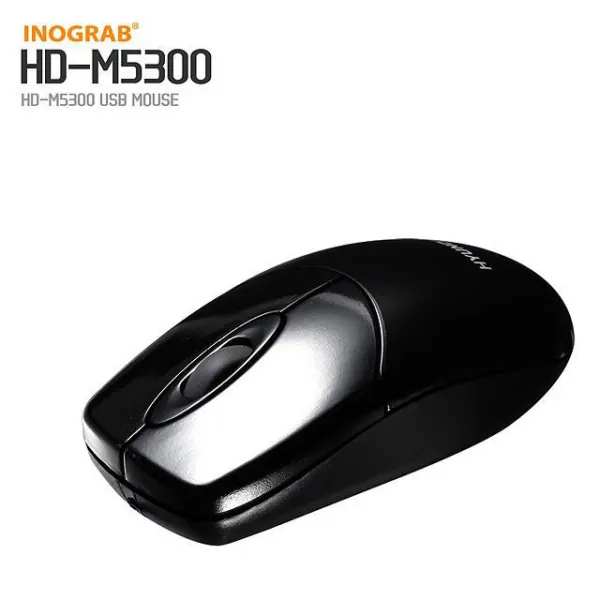 현대 USB 유선마우스 HD-M5300, 블랙