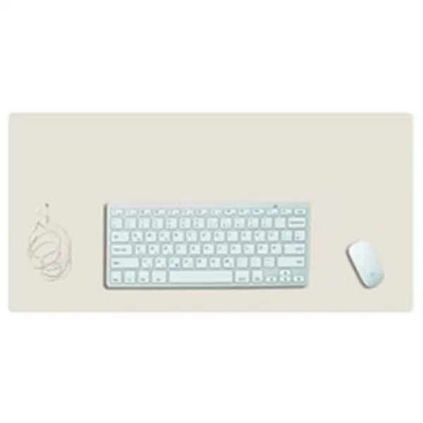 캘리웨이브 와이드 가죽 대형 데스크 매트 프리미엄 논슬립 책상 테이블 패드 베이지