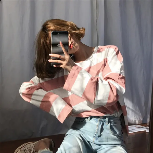 루즈핏 단가라 인싸 맨투맨