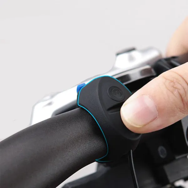 WHEELUP 자전거 USB 충전식 120db 데시벨 전자벨 안전벨 경적 크락션 방수 핸들바 타입 악세사리 용품, 1개, 자전거 120db 전자벨 (블랙)
