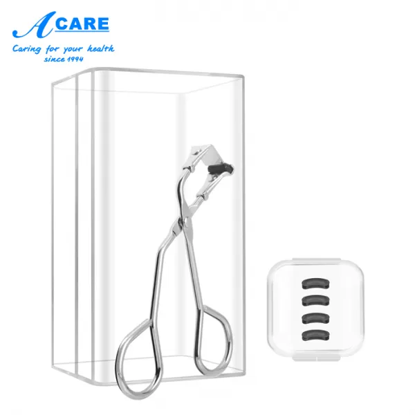 뷰러 ACARE 광각 부분속눈썹 겹 래쉬폰 리필 풀 볼륨이다 치켜들다 지구 정형 논슬립 미끄럼방지 손잡이 소형, 실버 눈꼬리