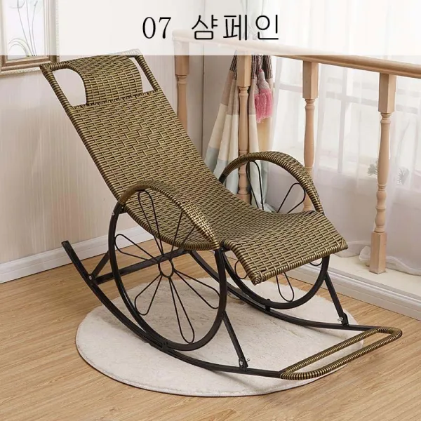 뉴타임즈14 노의자 베란다 눕는 의자 차 마실 의자 점심 휴식의자 어른 납량의자 ST21 A22, 07 샴페인