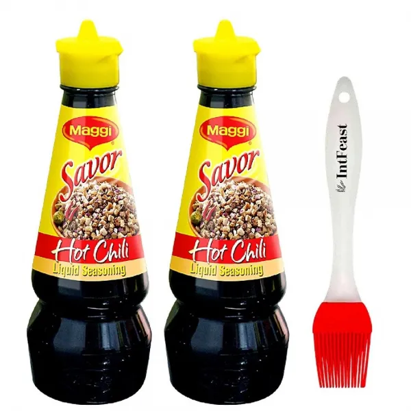 Maggi 매기 핫 칠리 리퀴드 시즈닝 130ml 2팩 1개 1ml