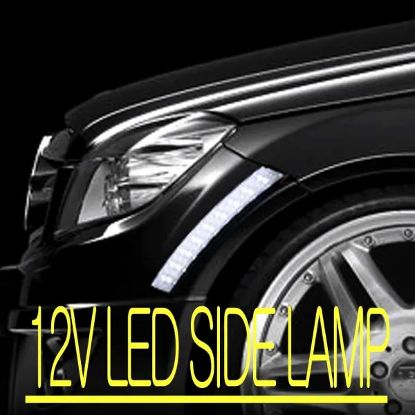 12V LED 사이드 램프 마커 차량 DIY 야간 안전 운행, 블루LED