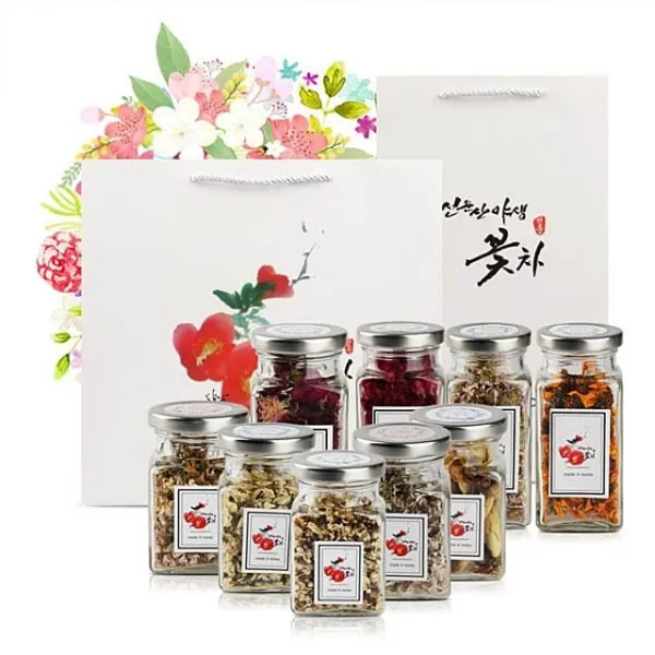 유리병 허브차 야생꽃차 선운산 모음 작은 구수한 건강차 전통차 선택완료 2 _na 뚱딴지꽃차 종류 1 