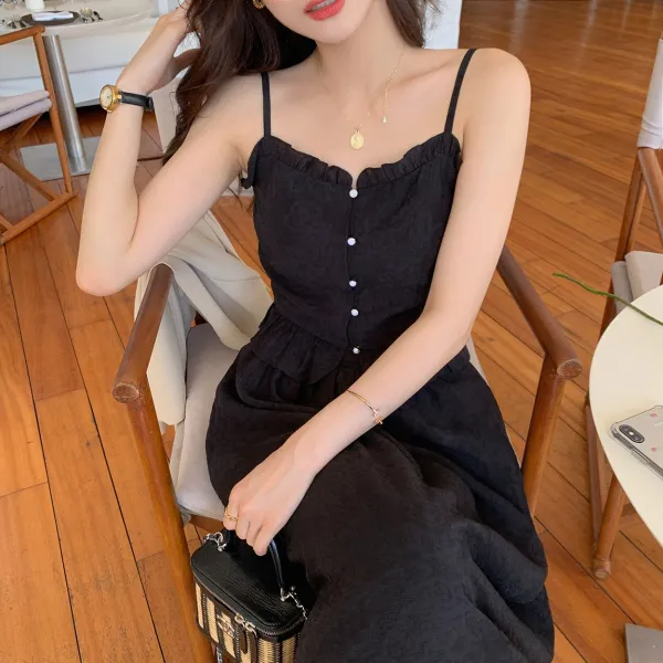 May.04 180번 꽃밤쥐 빙수 세트 스커트 여름 여자 텐셀 나시 스커트 청순달콤연령이 감소하다Z