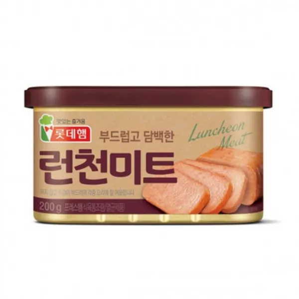 롯데 런천미트 200g X 24 가슴살햄 스팸클래식 해표 동원참치 고추 뚝심 스파이시 식사재, 1개